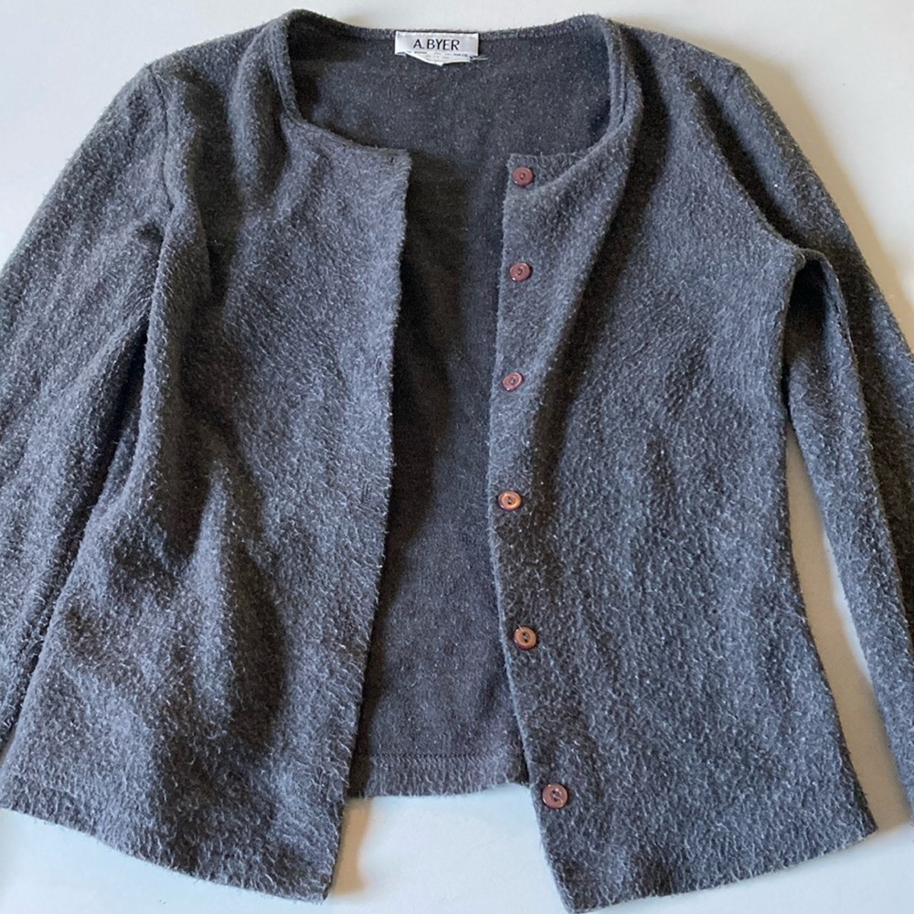 Charcoal gray cardigan